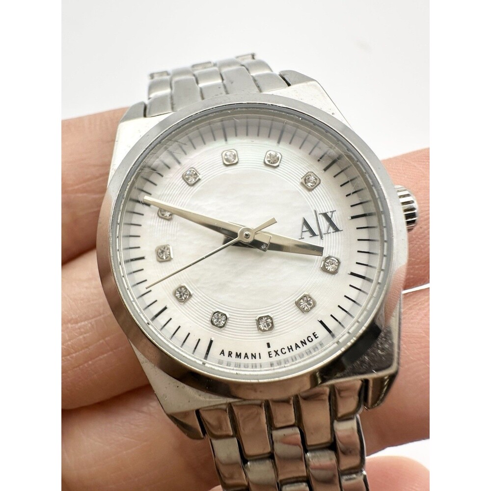 Armani Exchange AX5330 Miss Jackson MOP Dial Stainless Steel Women's Watch 6” - Picture 2 of 7